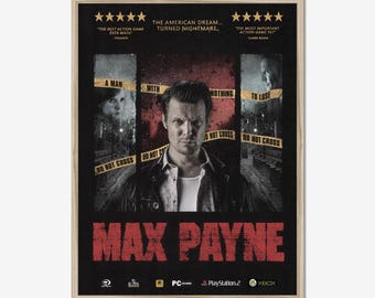 Max Payne [2001] Poster - Unique Old-School Gamer Wall Decor