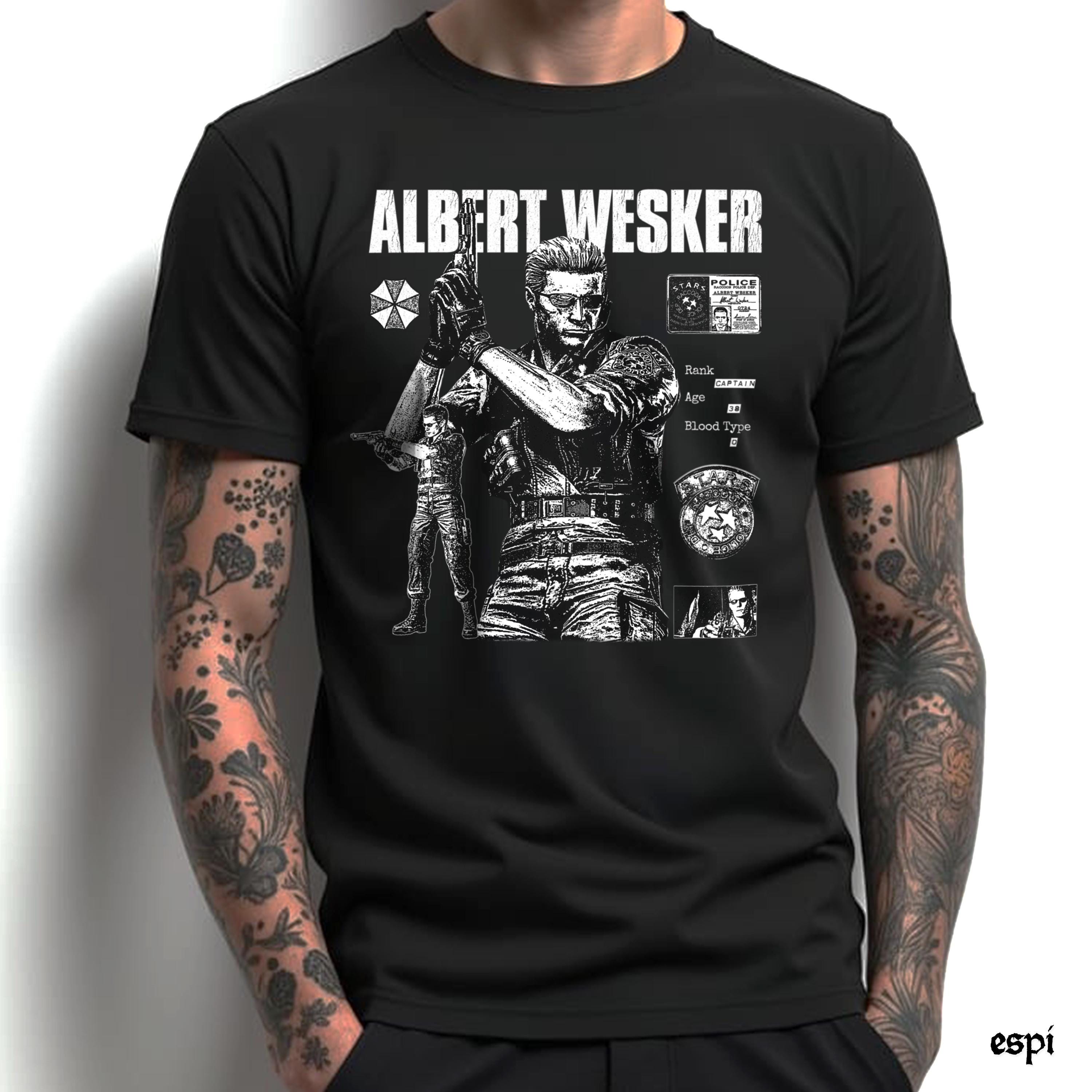 バイオハザード アルバート・ウェスカー Tシャツ：サバイバルホラー