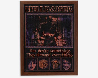 Hellraiser (1987) Plakat | Dekoracja ścienna do horroru Clive'a Barkera „Desires”