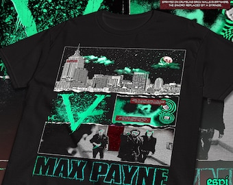 Max Payne 1 T-Shirt: "Valkyr" - Retro Oldschool PS2 Game Merch