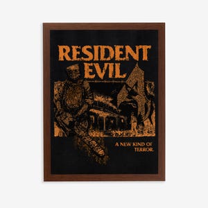 Resident Evil 4 Poster: Game Art | Gaming Room Custom Wall Decor | Leon S. Kennedy | RE Biohazard | Survival Horror Videogames Print