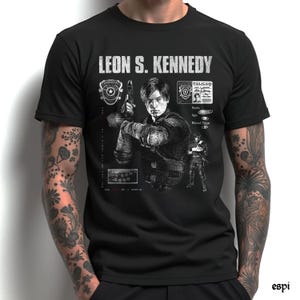 resident evil 2 leon kennedy shirt biohazard re zombie merch fanart horror survival tee rpd