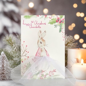 erste Weihnacht personalisierte 3D Tutu Karte
