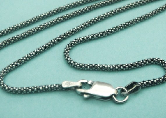 Silver popcorn chain deals
