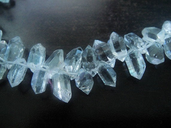 Herkimer Diamond Top Drilled Crystal Beads Charm Pendants Etsy