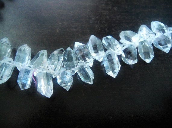 Herkimer Diamond Top Drilled Crystal Beads Charm Pendants Etsy