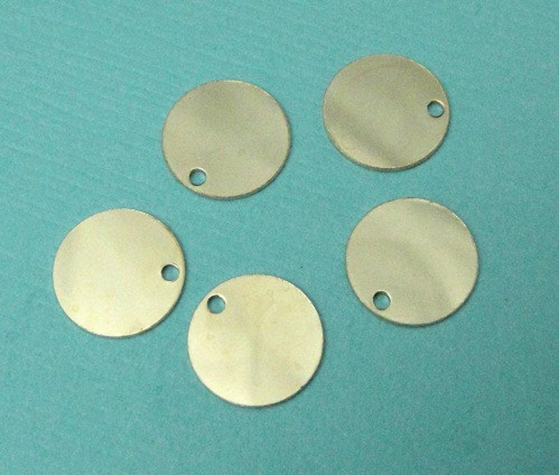 Gold Filled Blank Round Disc Tag Stamping 26 Ga 8.9mm 20 Pcs Etsy