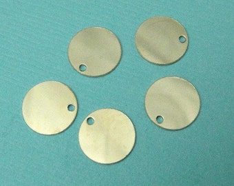 Sale - Gold Filled Round Stamping Blank Disc Tag 14k Gold Filled 26 ga 8.9mm, 2 pcs