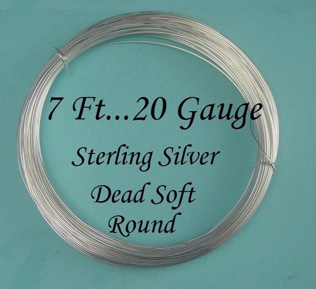 22 Gauge 925 Sterling Silver Wire Round Dead Soft 5ft from Craft