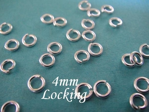 The Beadsmith Jumplocks, 4mm, 20 Gauge, Sterling Silver Jump Rings