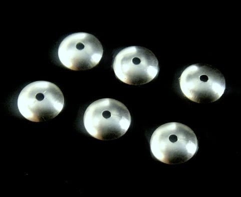 8mm Silver Bali Bead Caps