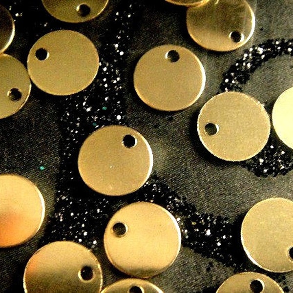 14k Gold Filled Discs, 6.4mm Tags, 24ga Sequins