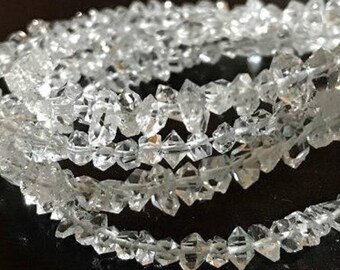 4-5mm Herkimer Diamond  Beads, Double Terminated Nuggets, Healing Crystals, April Birthstone, Brides,