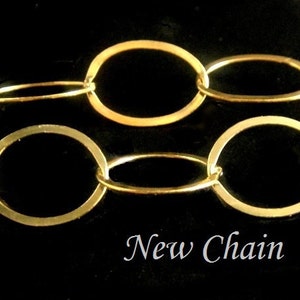 14k gold filled Flat cable chain, 5 Ft, Footage Chain 10 x 9mm 画像 2