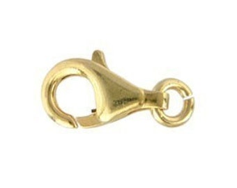 22kt Gold Vermeil Lobster Clasps, 925 Sterling Silver 11x 6mm