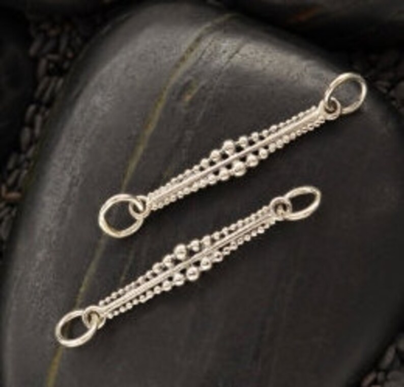 925 Sterling Silver Bar Link Connector Links Graduated Etsy