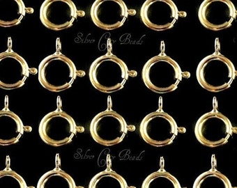 14k Gold Filled Clasp, 20Pcs- 5mm Gold Filled Spring Ring Clasps- Closed Ring, GC145