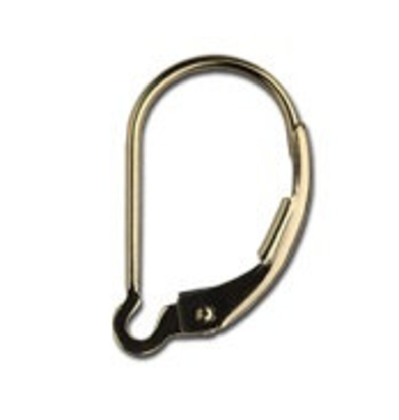 18K Capped Fwp Lever Back Ear W
