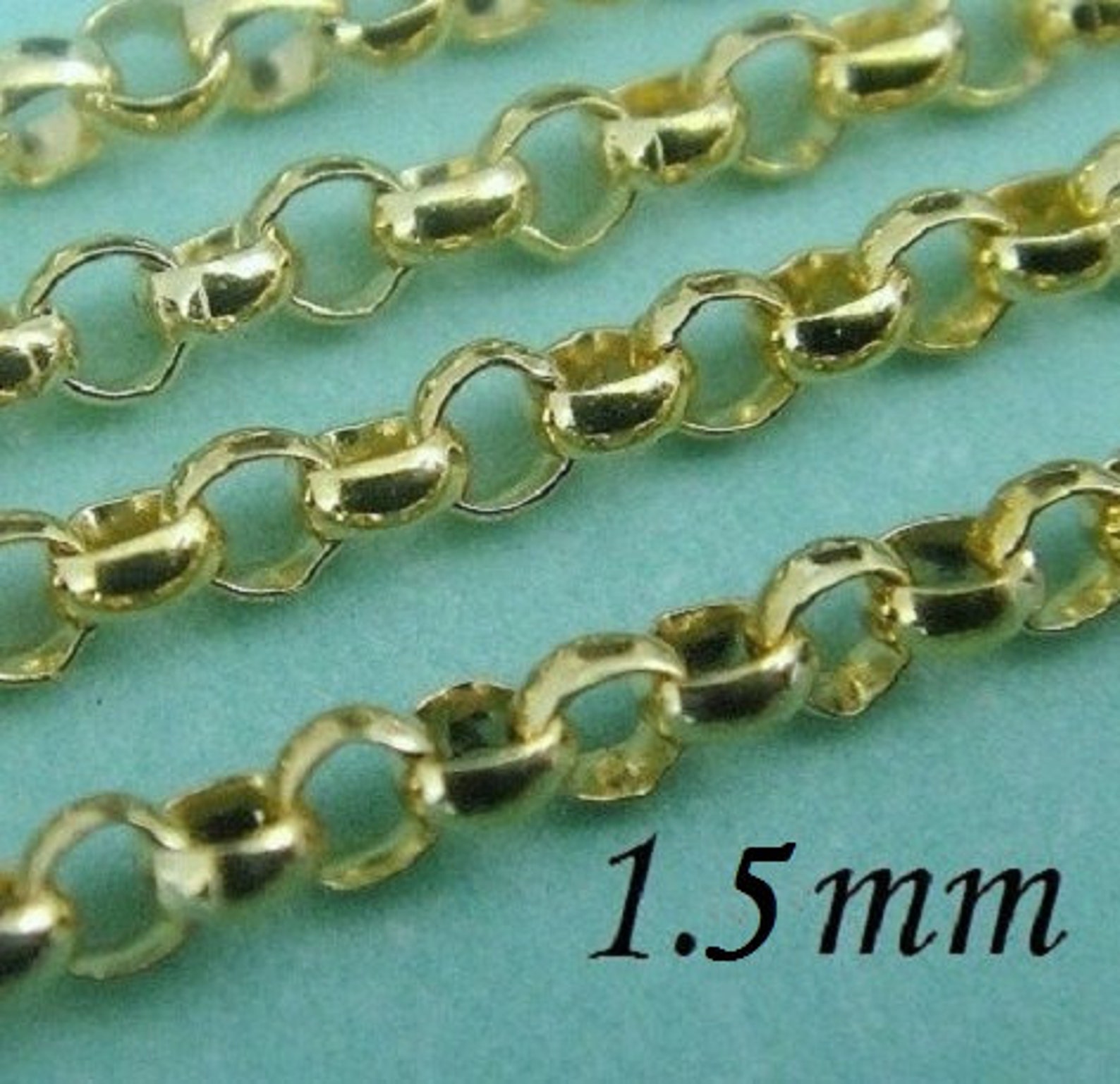 10 Ft 14kt Gold Filled Rolo Chain 1.5mm Wholesale Chains - Etsy