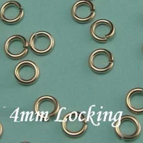 14k Gold Filled Locking Jump Rings 4mm 20g Aka JUMP LOCKS 20 Etsy