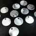 Sterling Silver BLANK Discs, 9mm Round Stamping Discs, 925 Silver,  20 GAUGE