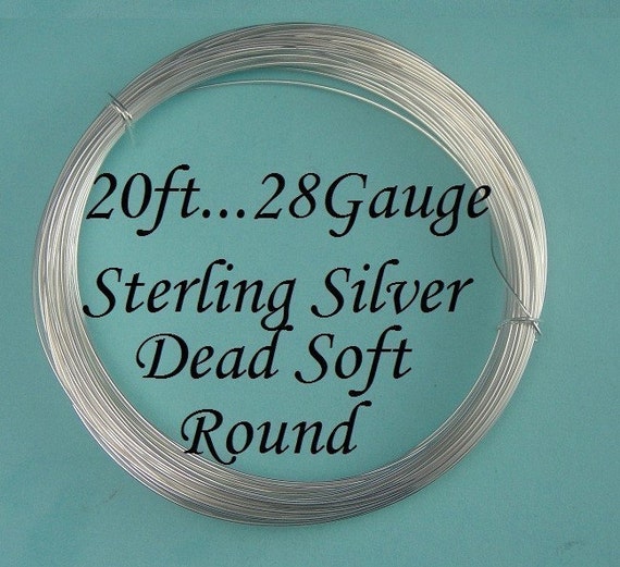 925 sterling silver soft wire jewelry making cord 20 feet 28 gauge