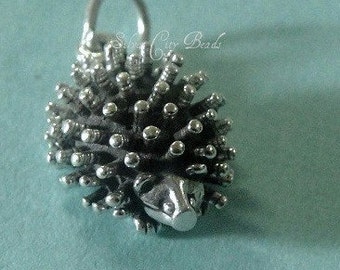 Sterling Silver Hedge Hog Charm-22 mm