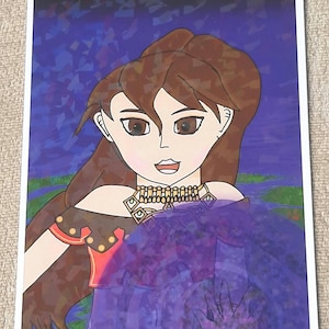 Primrose 5&quot;x7&quot; Holographic Art Print (Octopath Traveler)