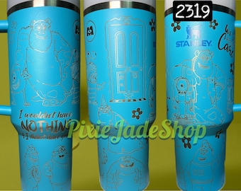 2319 / Sully / Mike Wizowski / Vaso con grabado de monstruos