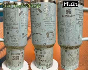Mum | Bluey | Engraved Tumbler