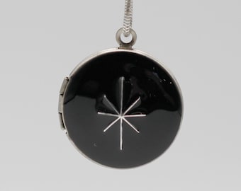 Locket Necklace North Star · Silver Jewelry · Custom Photo Lockets · North Star Pendant · Sterling Silver Charm · Gift For Her · Handmade