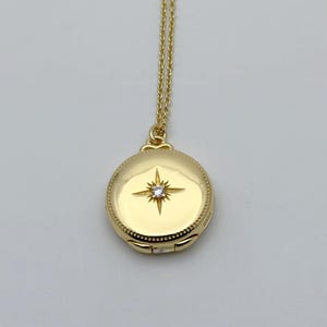 Gold Locket • Necklace Pendant • Gift for Her • Personalized Necklace Gift • Custom Portrait Gift • Mourning Memorial Jewelry • Birthday
