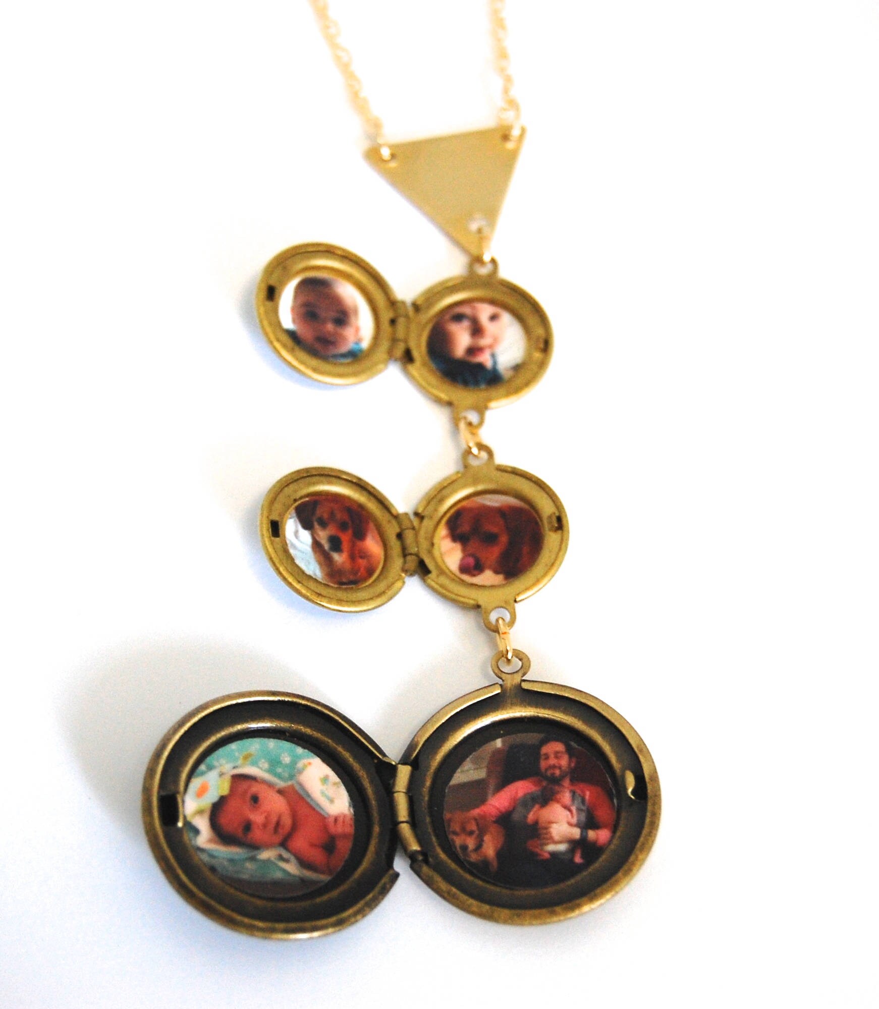 Locket Necklace Turquoise Teal Enamel Lockets Necklace Etsy