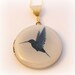 Hummingbird Locket Necklace Birds Feathers Hummingbirds Jewellery ...