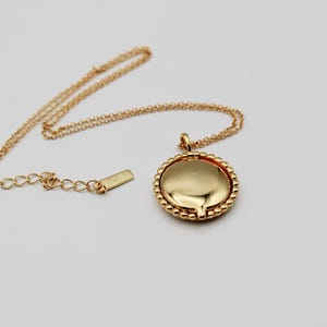 Collier médaillon en or · Médaillons photo personnalisés · Cadeau pour elle · Bijou minimaliste · Médaillon commémoratif · Médaillons personnalisés · Style antique