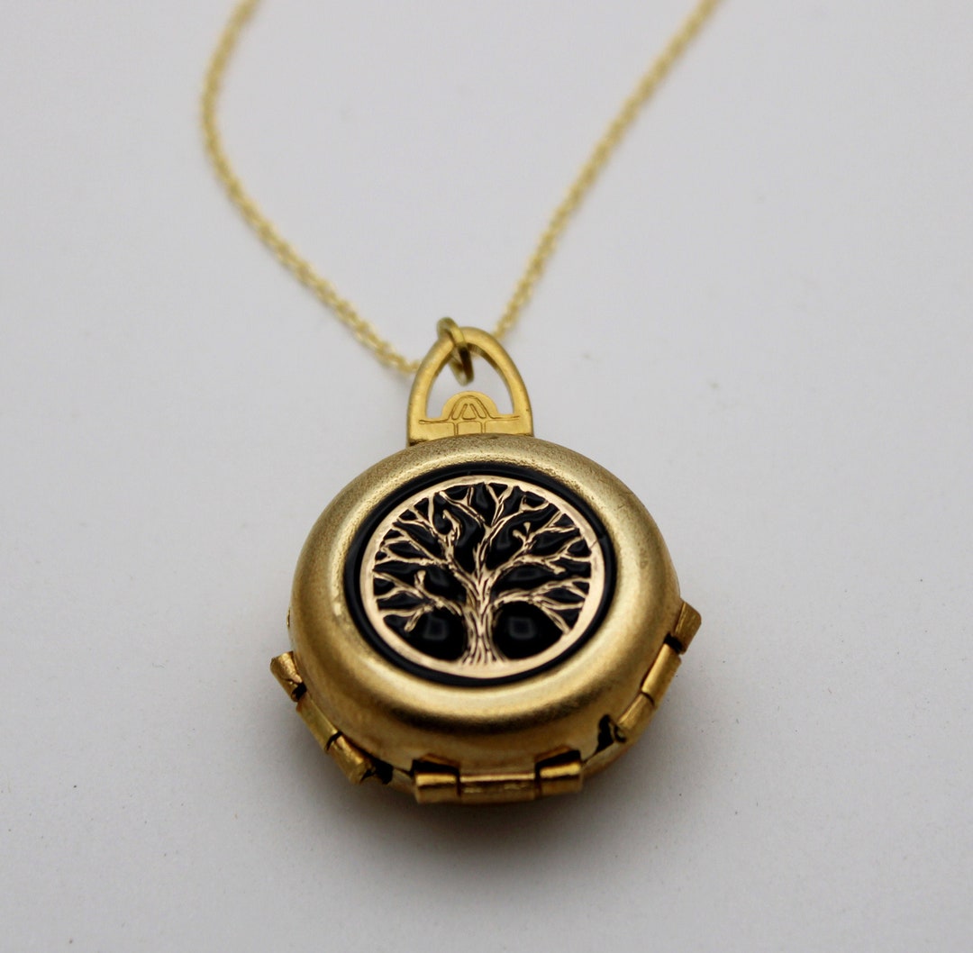 Tree of Life Locket Necklace · 4 Photo Locket · Personalized Jewelry ...