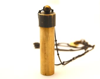 Canister Pendant Necklace • Pill Holder Jewelry • Ashes Necklace • Mourning Memorial Necklaces • Gift for Him • Jewelry for Men • Container