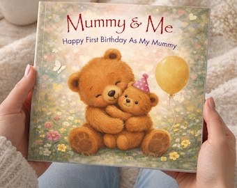 Personalised Happy First Birthday as a Mummy | Baby's Keepsake Story, Mummy & Me