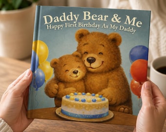 Personalised First Birthday as a Dad Gift from Baby – Funny New Dad Story Book Keepsake