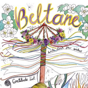 Beltane Journalling Arbeitsblatt - PDF digital download