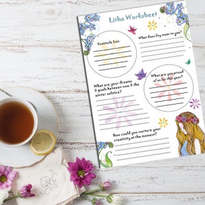 Litha Journaling Worksheet - PDF Digital Download