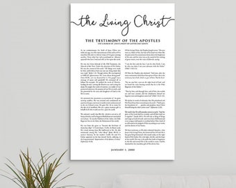 The Living Christ - The Testimony of the Apostles Canvas Wrap Print - Sign - Gallery Wrap - LDS Art - LDS Home Decor