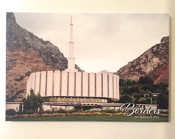 Provo Utah LDS Temple Photo - Personalized Custom Canvas Gallery Wrap