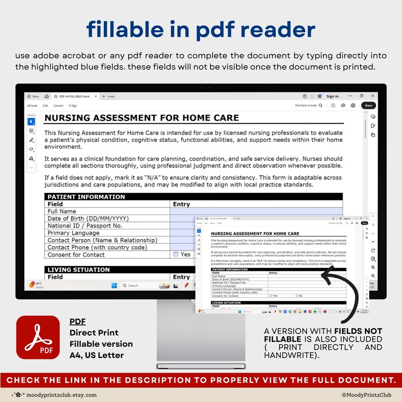 Home Care Form.pdf Homecare Agreement Template Editable Nursing Assessment for Home Care ...
