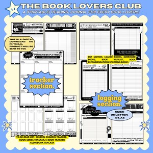 Reading Journal Printable Book Reading Planner Bundle Book Review ...