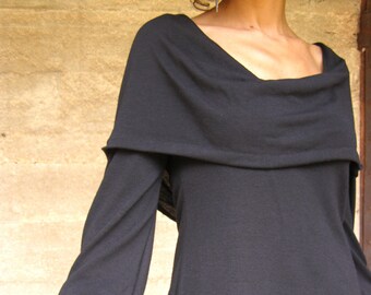 black evening tops