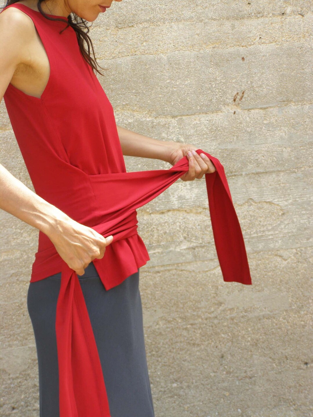 INSCRIRE model RED dress tops トップス | www.hawkesburydentistry
