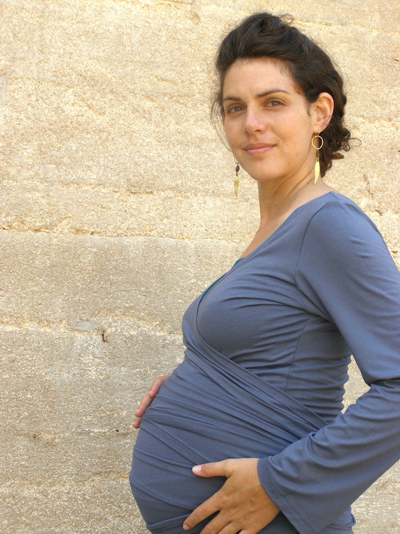 Maternity Clothes, Maternity Tops, Wrap Tops Womens, Pregnancy Blouses, Plus Size Top, Plus Size Maternity, Best Maternity Clothes image 1