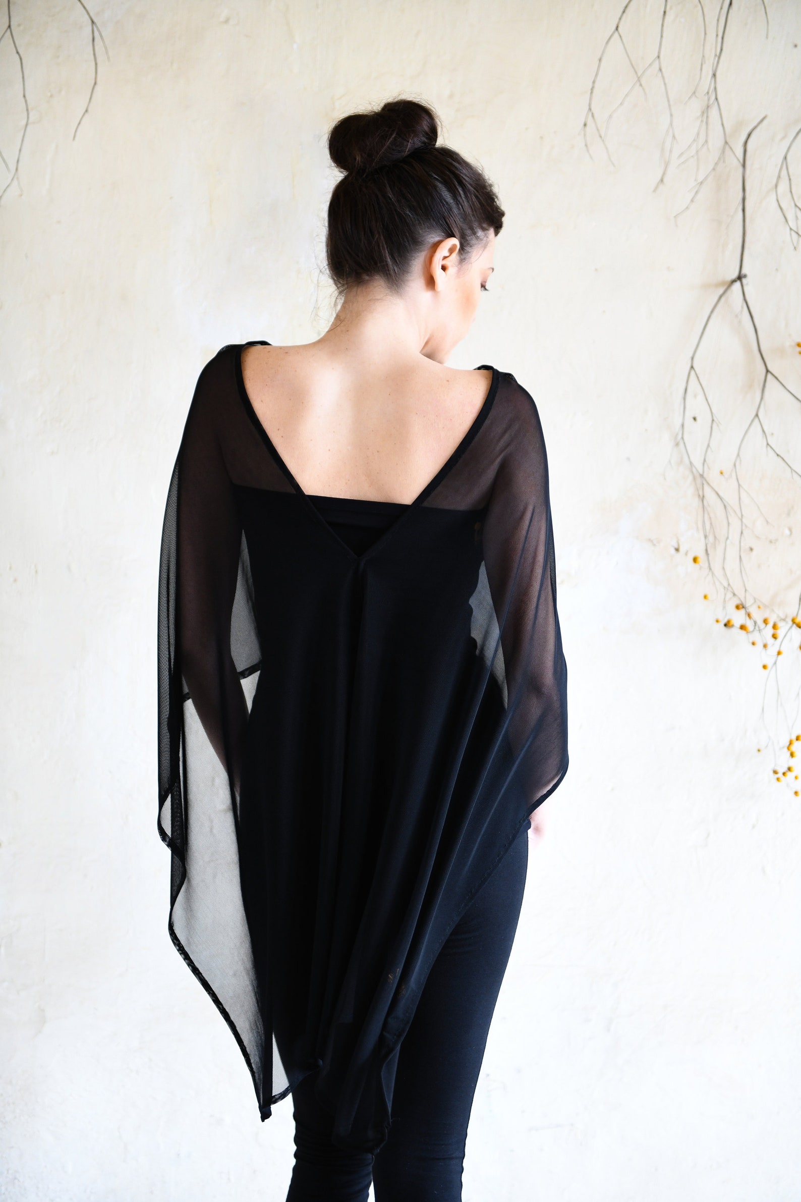 shawl with black dress