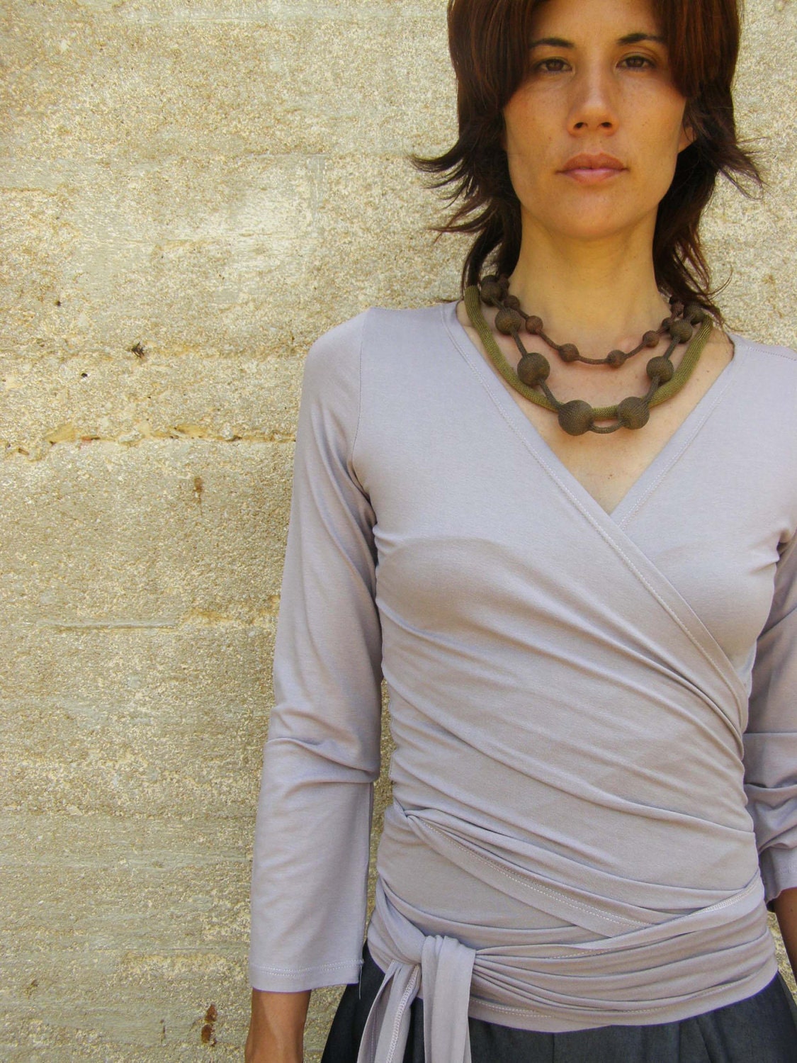 Grey Womens Clothing Tops Short-sleeve tops - Save 8% Prada Top in Grey 